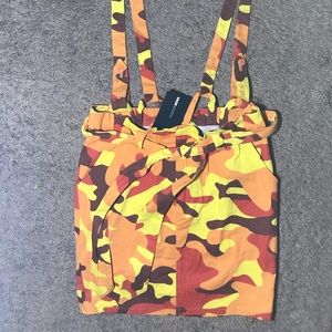 Camo suspender skirt